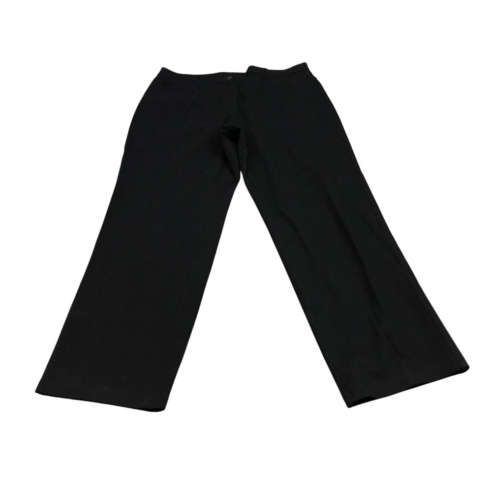 NWT Eileen Fisher Slim Jean Women 1X Black Heavyweight Rayon Knit F7JH-P0515X